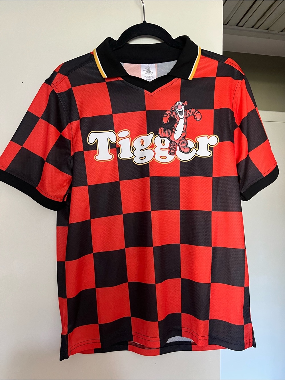 Disney Parks Tigger Checkered Jersey Small NWT Rare